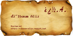 Ölbaum Aliz névjegykártya